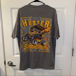 Hunter Schuerenberg #20 Sprint Car Racing Graphic T-Shirt Adult XL Gray